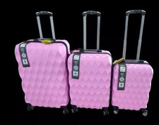 Set de 3 Valises Rigides Rose