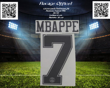Flocage junior officiel PSG 18/19 monblason maillot 7 Mbappé 4 th Ligue Champion