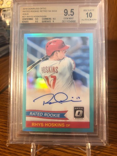 Rhys hoskins 2018 - hoskins, donruss