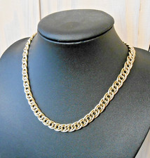 Collier or jaune 18k  maille original  poincon tete d  aigle