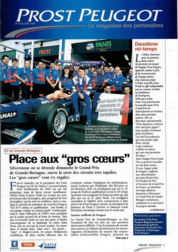 Magazine prost peugeot 10 - magazine,