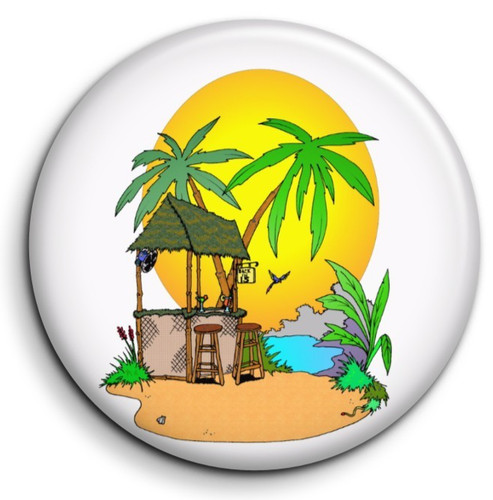 Tiki bar badge 38mm - 2,