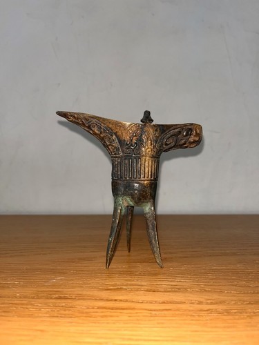 Vase jue bronze chinois style - jue,