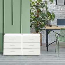 2x Table de chevet commode à