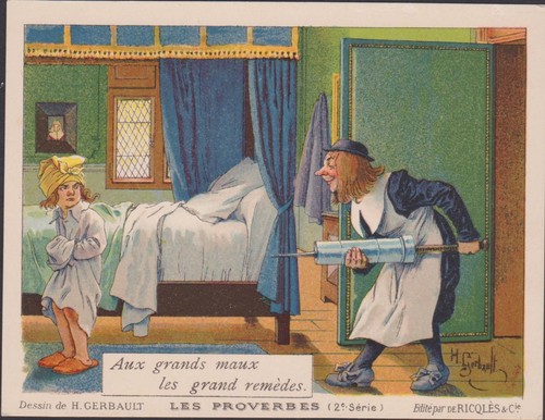 Ancien chromo publicitaire - chromo,