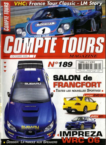 Compte tours 189 - tours, n°189