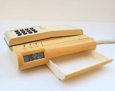MODULO-PHONE     HORLOGE   RÉVEIL À TIROIR   TÉLÉPHONE FIXE FILAIRE   ANNÉES 80