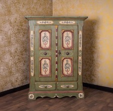 Voglauer Armoire À Vaisselle Vert Antique Année 1700 Style Campagnard