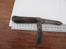 ANCIEN COUTEAU PLIANT EN BOIS COUTEAU D'ELECTRICIEN? TRAVAIL? A IDENTIFIER