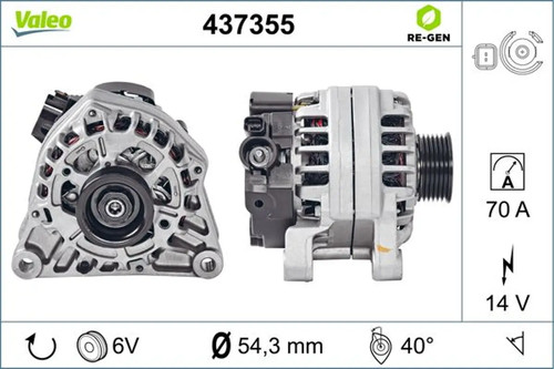 Alternateur valeo 437355 - alternateur,