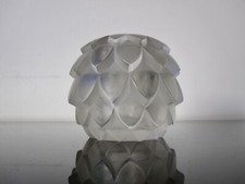 Ancien corps de Lampe Berger Artichaut René Lalique. Brûle parfum Art Deco.