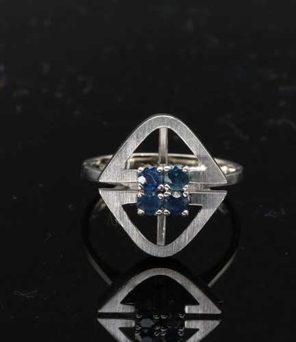 585 14ct blanc anneau - 585,