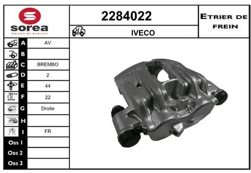étrier frein iveco daily - iveco,