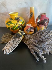 ENSEMBLE DE 5 CERAMIQUES de PROVENCE signées SICARD, BERTY St Jean du Désert