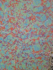 Papier marbré à la cuve de