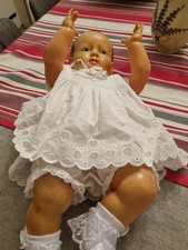 Poupon baigneur Petitcollin en celluloïd poinçon tête d aigle hauteur 39 cm