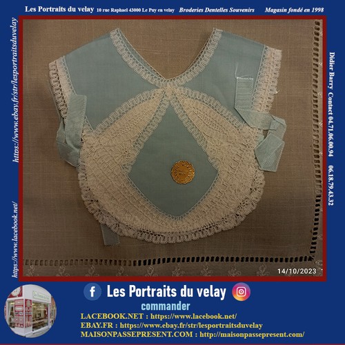 Bavoir dentelle luxeuil - bavoir,