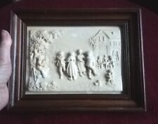 GRAND TABLEAU Concrétion SCÈNE DE VIE PAYSANNE Calcaire FONTAINE PÉTRIFIANTE 