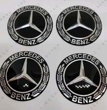 4 Stickers Noir Mercedes Amg