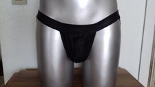 Jockstrap homme similicuir noir taille M (taille L asiatique)