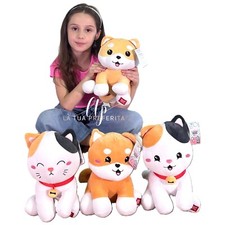 Kawaii Kuties Chat Chien 30Cm Peluche Super Squishy Taille M Originale