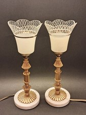 Art Déco - paire de lampes en