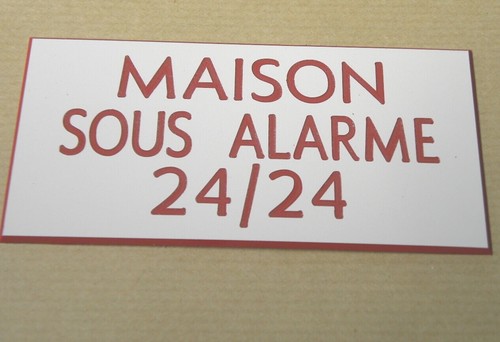 Plaque gravée maison sous - gravée,