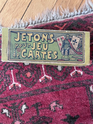 Boîte ancienne jetons - ancienne, de