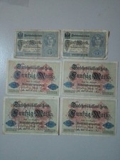 Lot Billets Allemands Première Guerre