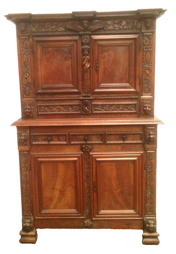 Buffet quatre volets noyer - volets, en