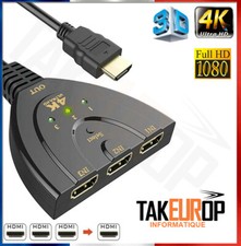 3 Port HDMI Splitter Cable 1080P Multi Switch Switcher HUB Box for PS3 XBOX DVD