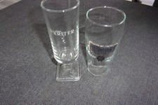 Lot 2 anciens verres à bière