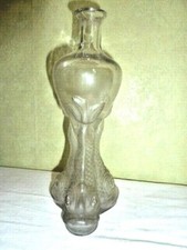 Ancienne bouteille en Verre Soufflé Louis XVI Pied dauphin XIX ème