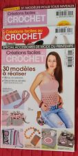 Magazines Lot 3 Revues Créations faciles au crochet  2010/11/14, 30 modèles 