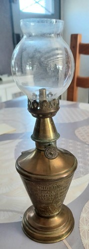 Ancienne lampe pigeon - ancienne, pied
