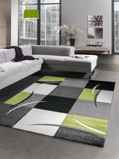 Désigner tapis karo vert gris