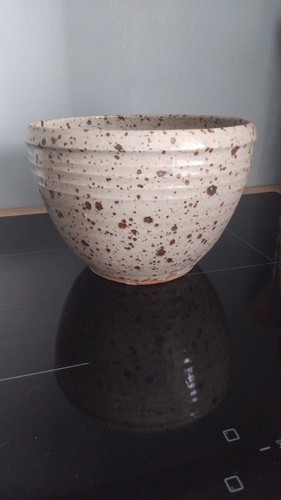 Vase grès signé gustave - vase,