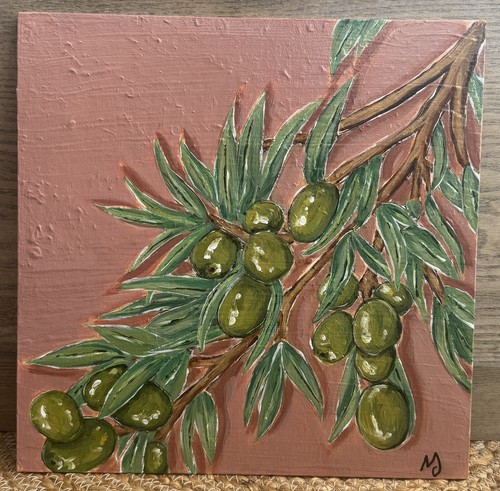 Branche olivier acrylique - branche,