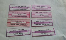 TRAFFIC (winwood)  LOT DE 8 ETIQUETTES JUKE BOX     TOUTES DIFFERENTES// U;S