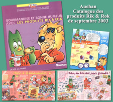 Auchan 2003, Catalogue des produits Rik & Rok de septembre 2003, avec BD et jeux