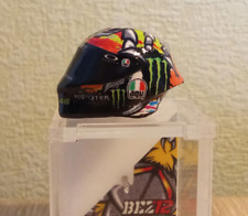 casque moto gp au 1/12 éme agv Marco Bezzcchi saison 23 no Valentino Rossi