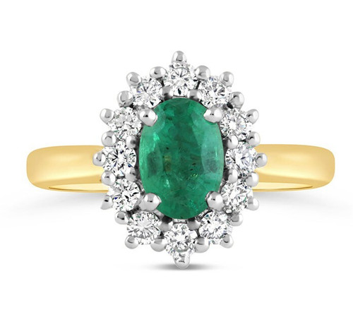 36ct naturel diamant - diamant, 14k