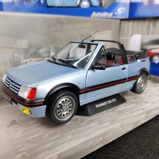 VOITURE SOLIDO PEUGEOT 205 CTI BLEU AZZURO 1989 1:18 NEUF BOITE S1806203