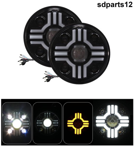 Phares avant led rond - 2,
