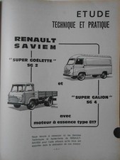 ►REVUE TECHNIQUE - SAVIEM GOELETTE - SUPER GALION - AUTORADIO - PANHARD - 404