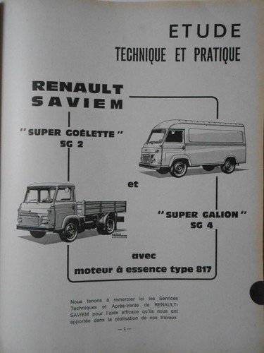 Revue technique saviem - technique,