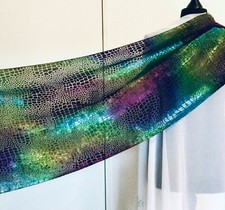 LOT 5x Foulards-Etole Soie/Velours Devoré-Châle Vintage-Cérémonie Mariage