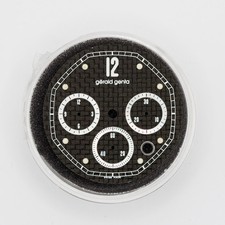 Gerald Genta Success Chronograph Carbon MoP G.3588 Vintage Dial