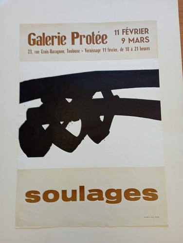Pierre soulages affiche - pierre,