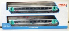 PIKO 58604 ECHELLE HO 1/87 SNCF COFFRET 2 VOITURES CORAIL 2cl AQUALYS ETAT NEUF
